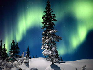 Wapusk Mountain National Park - aurora borealis